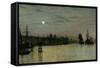 Greenwich, Half Tide, 1884-John Atkinson Grimshaw-Framed Stretched Canvas