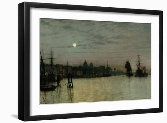Greenwich, Half Tide, 1884-John Atkinson Grimshaw-Framed Giclee Print