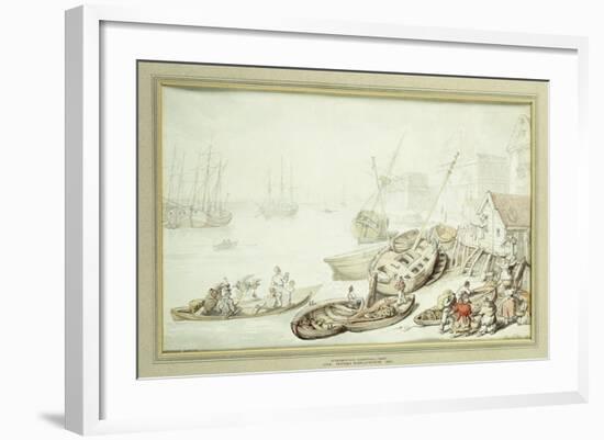 Greenwich Hospital, 1822-Thomas Rowlandson-Framed Giclee Print