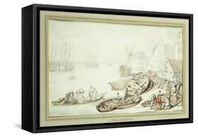 Greenwich Hospital, 1822-Thomas Rowlandson-Framed Stretched Canvas