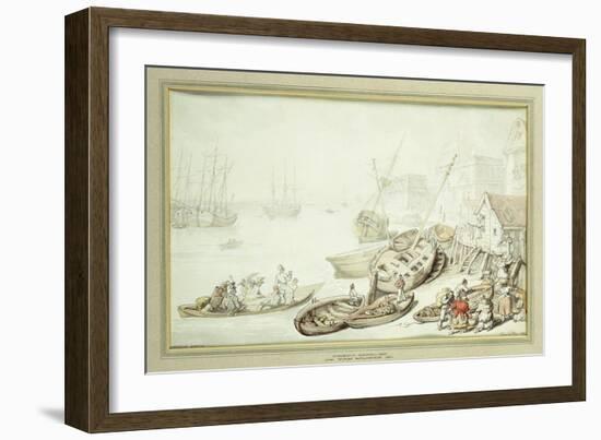 Greenwich Hospital, 1822-Thomas Rowlandson-Framed Giclee Print