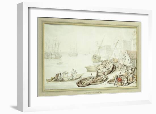 Greenwich Hospital, 1822-Thomas Rowlandson-Framed Giclee Print