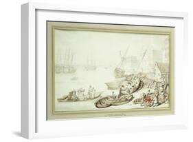 Greenwich Hospital, 1822-Thomas Rowlandson-Framed Giclee Print