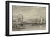 Greenwich Hospital (Drawing)-Augustus Wall Callcott-Framed Giclee Print