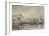 Greenwich Hospital (Drawing)-Augustus Wall Callcott-Framed Giclee Print