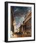 Greenwich Hospital (England) (Now College Walk), Seen from the West towards Grand Square. Oil on Ca-James Holland-Framed Giclee Print