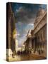 Greenwich Hospital (England) (Now College Walk), Seen from the West towards Grand Square. Oil on Ca-James Holland-Stretched Canvas