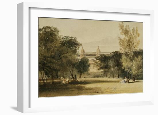 Greenwich Hospital from the Park, 1830-Thomas Shotter Boys-Framed Giclee Print