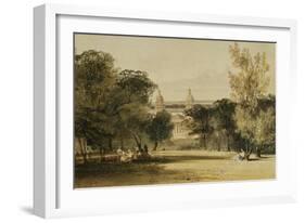 Greenwich Hospital from the Park, 1830-Thomas Shotter Boys-Framed Giclee Print