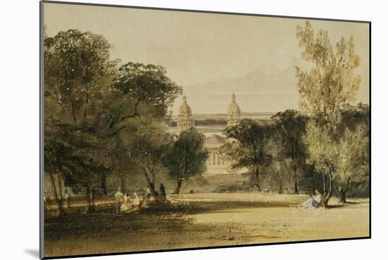 Greenwich Hospital from the Park, 1830-Thomas Shotter Boys-Mounted Giclee Print