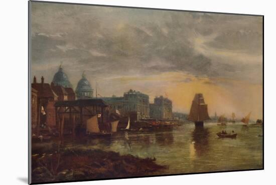 'Greenwich Hospital from the River', 1854, (1935)-James Holland-Mounted Giclee Print