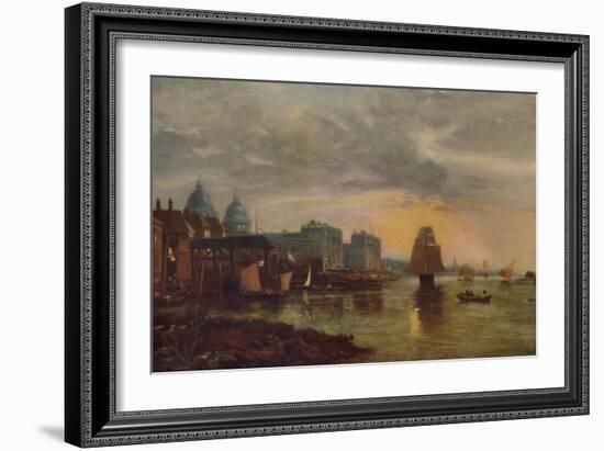 'Greenwich Hospital from the River', 1854, (1935)-James Holland-Framed Giclee Print