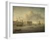 Greenwich Hospital, Off Which Lies the Royal Yacht-null-Framed Giclee Print