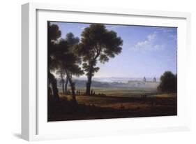 Greenwich Looking Towards the Thames-John Glover-Framed Giclee Print