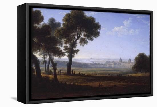 Greenwich Looking Towards the Thames-John Glover-Framed Stretched Canvas