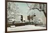 Greenwich, Observat., Snow-null-Framed Art Print