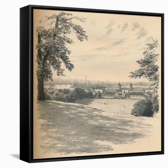 Greenwich Palace from Observatory Hill, 1902-Thomas Robert Way-Framed Stretched Canvas