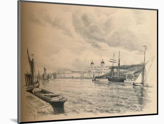 Greenwich Palace from the River, 1902-Thomas Robert Way-Mounted Giclee Print