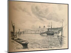 Greenwich Palace from the River, 1902-Thomas Robert Way-Mounted Giclee Print