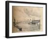 Greenwich Palace from the River, 1902-Thomas Robert Way-Framed Giclee Print