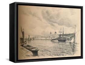 Greenwich Palace from the River, 1902-Thomas Robert Way-Framed Stretched Canvas