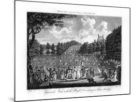 Greenwich Park, with the Royal Observatory, on Easter Monday, London, 1804-Edward Pugh-Mounted Giclee Print