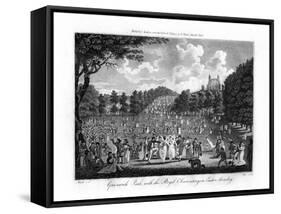 Greenwich Park, with the Royal Observatory, on Easter Monday, London, 1804-Edward Pugh-Framed Stretched Canvas