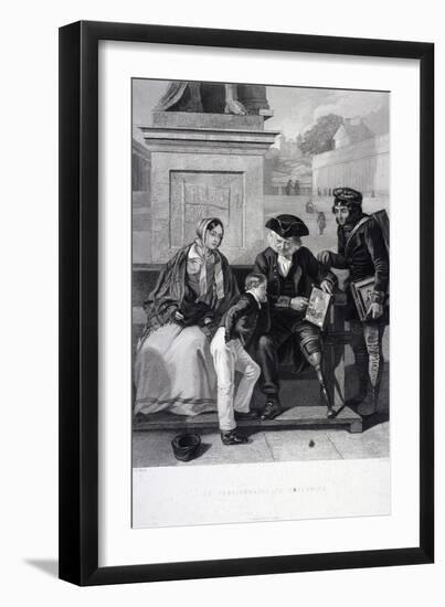 Greenwich Pensioner, Greenwich Hospital, London, C1840-T Holles-Framed Giclee Print