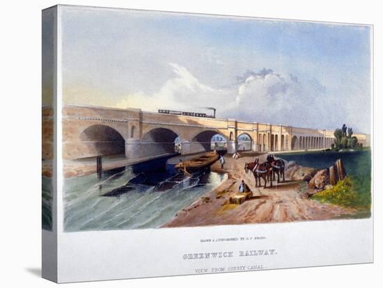 Greenwich Railway, Deptford, London, 1836-GF Bragg-Stretched Canvas