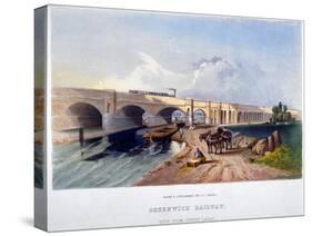 Greenwich Railway, Deptford, London, 1836-GF Bragg-Stretched Canvas