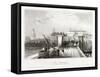 Greenwich Station, Greenwich, London, C1840-null-Framed Stretched Canvas