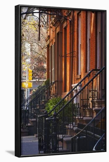 Greenwich Village Architecture.-Jon Hicks-Framed Photographic Print