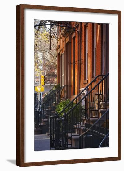 Greenwich Village Architecture.-Jon Hicks-Framed Photographic Print