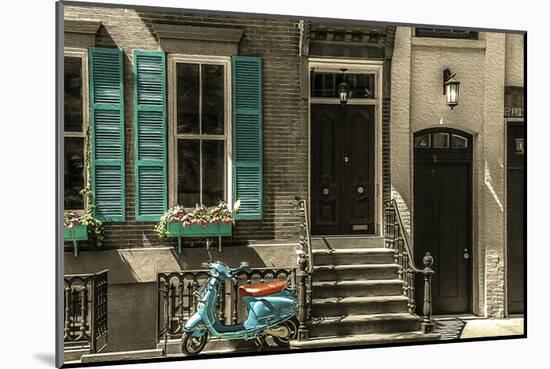 Greenwich Village Life-null-Mounted Art Print