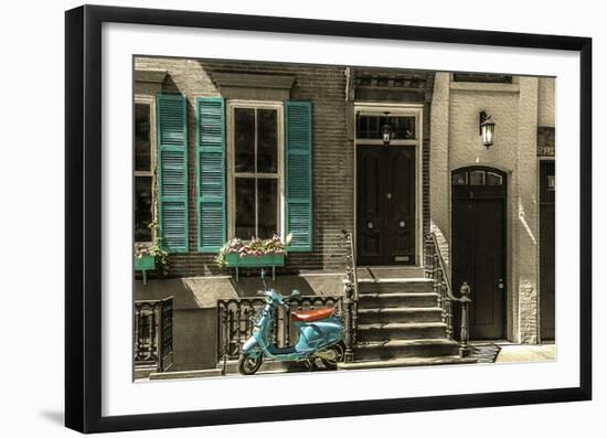 Greenwich Village Life-null-Framed Art Print