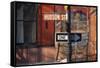 Greenwich Village Street Sign.-Jon Hicks-Framed Stretched Canvas