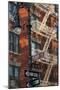 Greenwich Village Street Sign.-Jon Hicks-Mounted Photographic Print