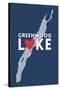 Greenwood Lake, New York - Heart Design-Lantern Press-Stretched Canvas