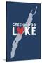 Greenwood Lake, New York - Heart Design-Lantern Press-Stretched Canvas