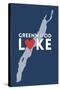 Greenwood Lake, New York - Heart Design-Lantern Press-Stretched Canvas