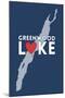 Greenwood Lake, New York - Heart Design-Lantern Press-Mounted Art Print
