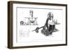 Greenwood's Wood Sawing Machine, 1886-null-Framed Giclee Print