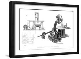 Greenwood's Wood Sawing Machine, 1886-null-Framed Giclee Print
