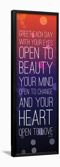 Greet Each Day-null-Framed Poster