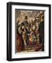 Greeting at the Train Station-A. Kronheim-Framed Giclee Print