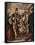 Greeting at the Train Station-A. Kronheim-Framed Stretched Canvas