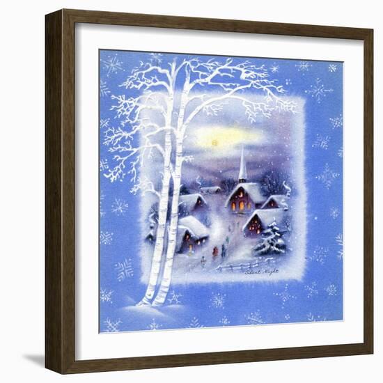 Greeting Card - Churches, Silent Night, National Museum of American History-null-Framed Art Print