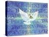 Greeting Card - Dove with the Word Peace in Different Languages-null-Stretched Canvas