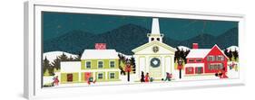 Greeting Card - Village Scene with Church, National Museum of American History-null-Framed Premium Giclee Print