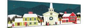 Greeting Card - Village Scene with Church, National Museum of American History-null-Mounted Premium Giclee Print